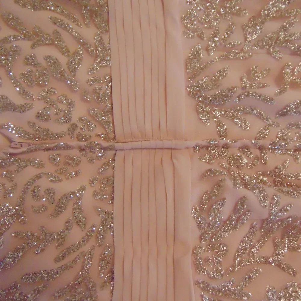Mother of the Bride peach Chiffon gown by Cameron Blake - Picture 6 of 16